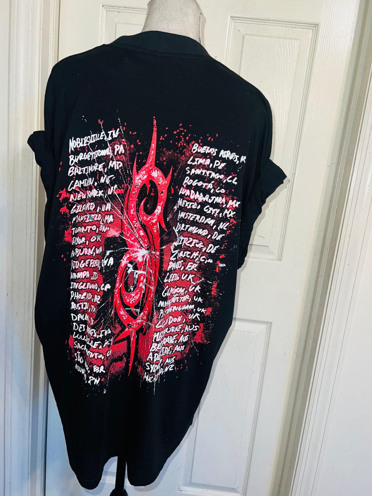 Slipknot Double Sided Oversized Distressed Tee