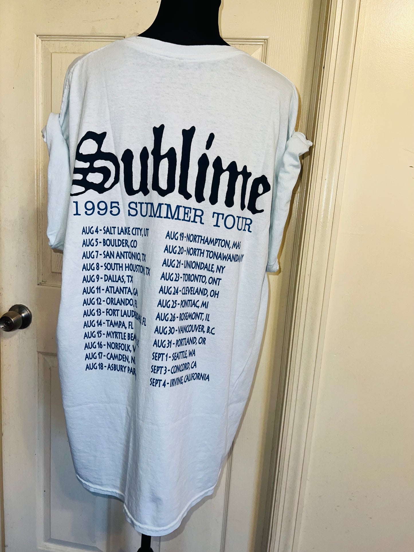 Sublime Double Sided Oversized Distressed Tee