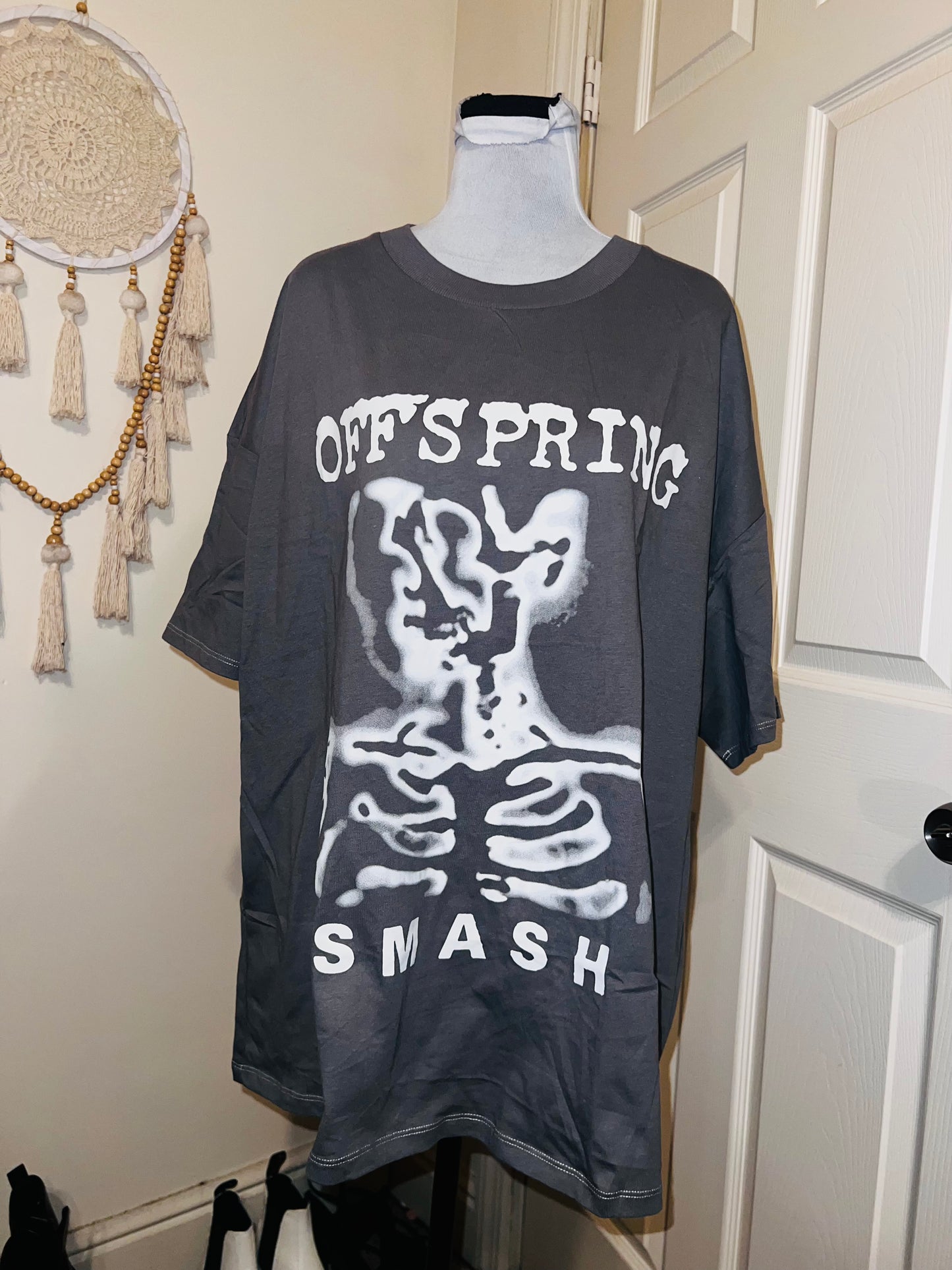 The Offspring “Smash” Oversized Distressed Tee