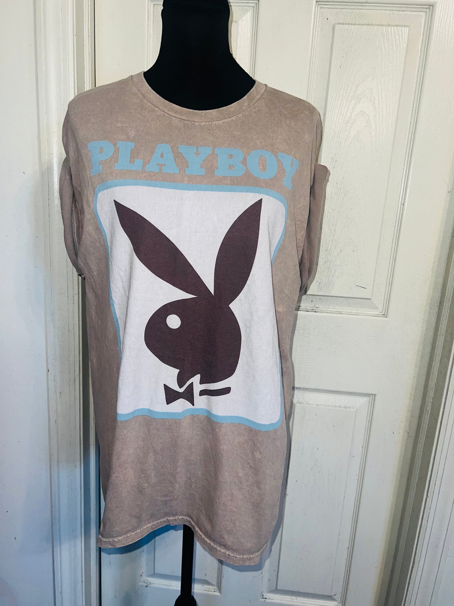 Playboy Oversized Distressed Tee