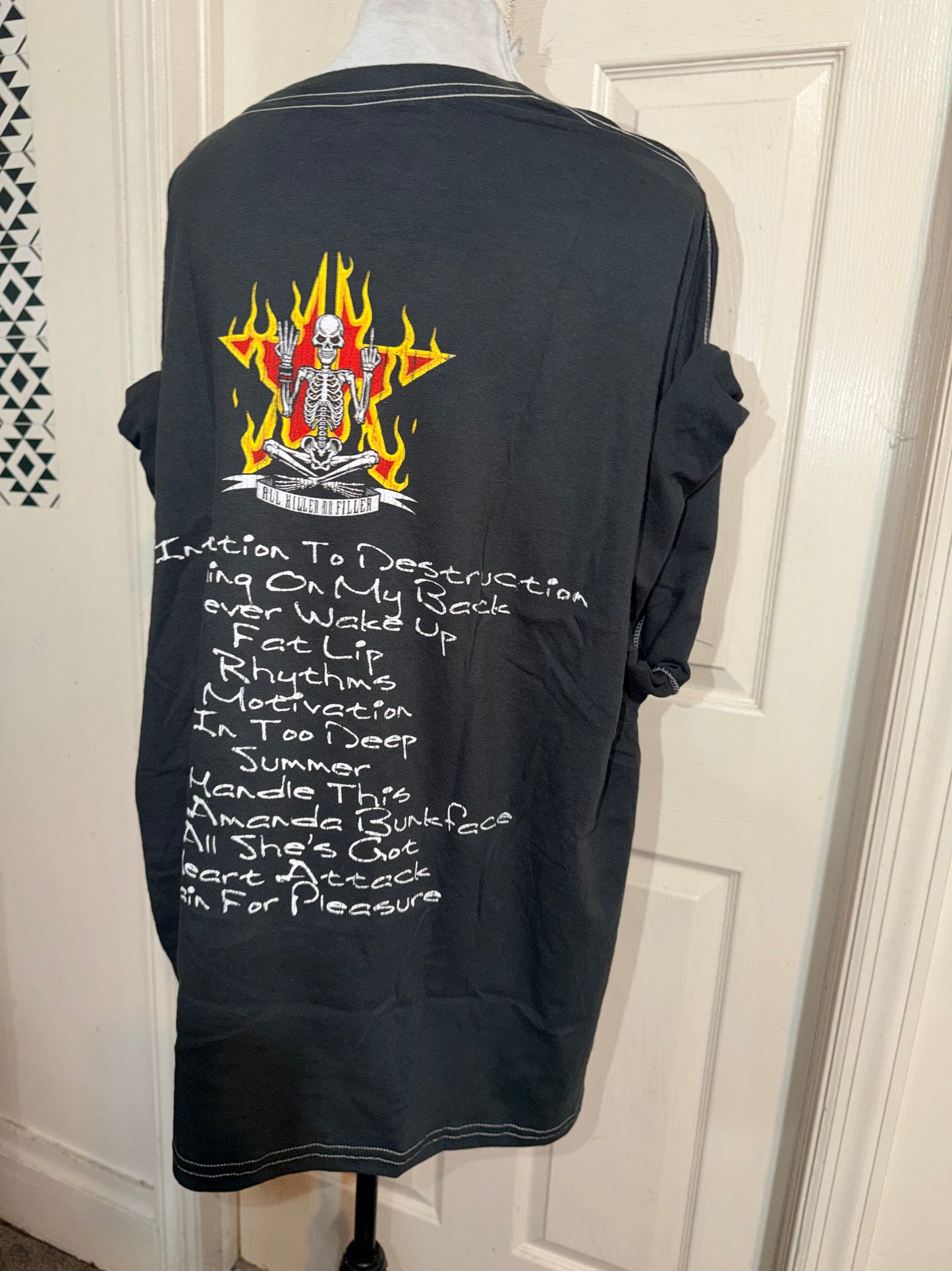 Sum 41 Double Sided Oversized Distressed Tee