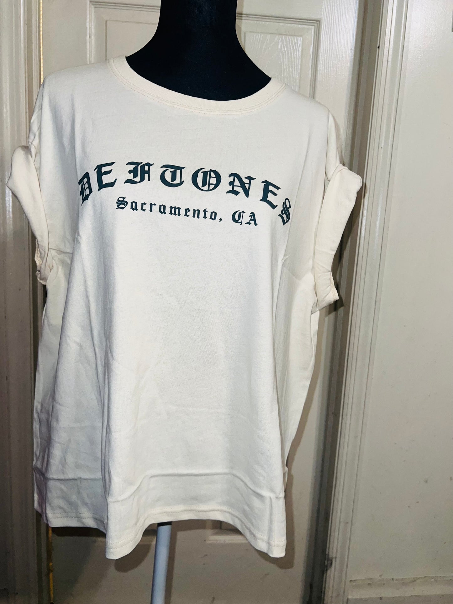 Deftones Oversized Distressed Tee