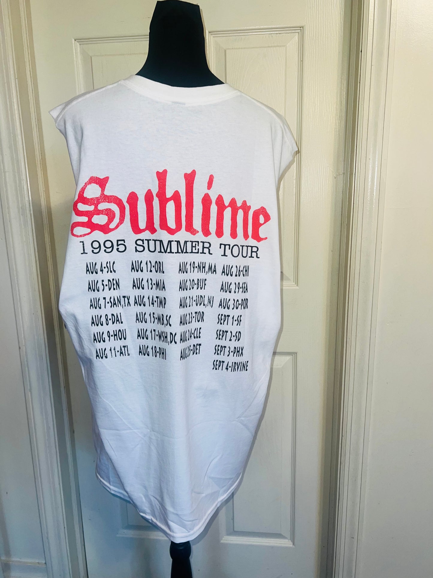 Sublime Double Sided Oversized Distressed Tank