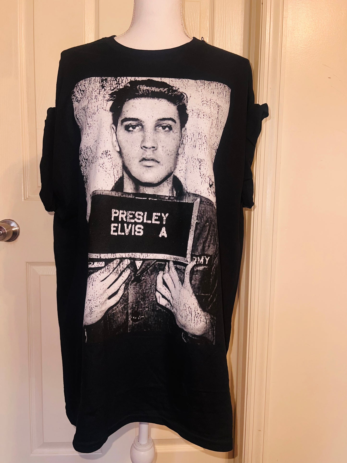 Elvis Oversized Distressed Tee