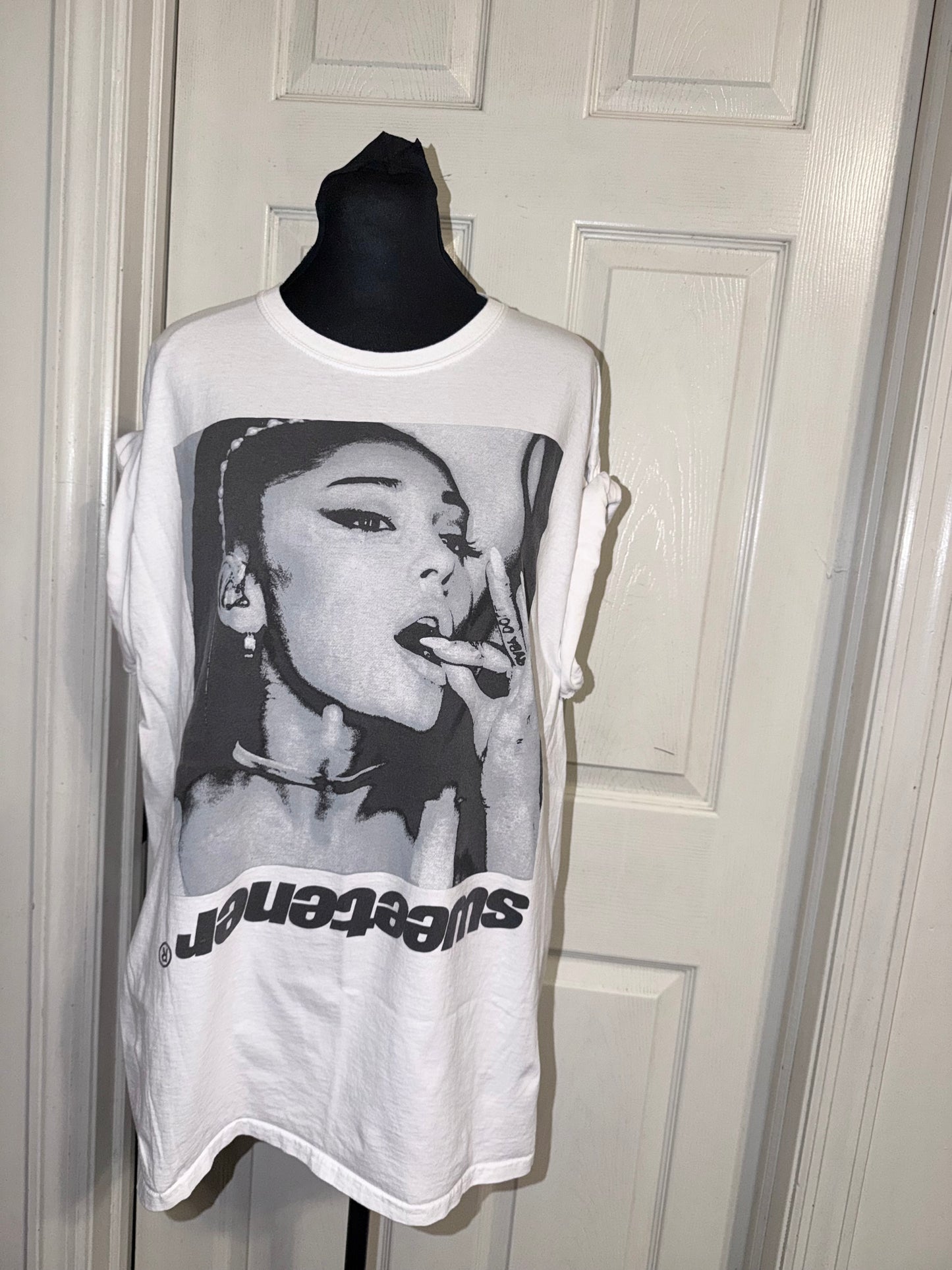Ariana Grande Double Sided Oversized Distressed Tee