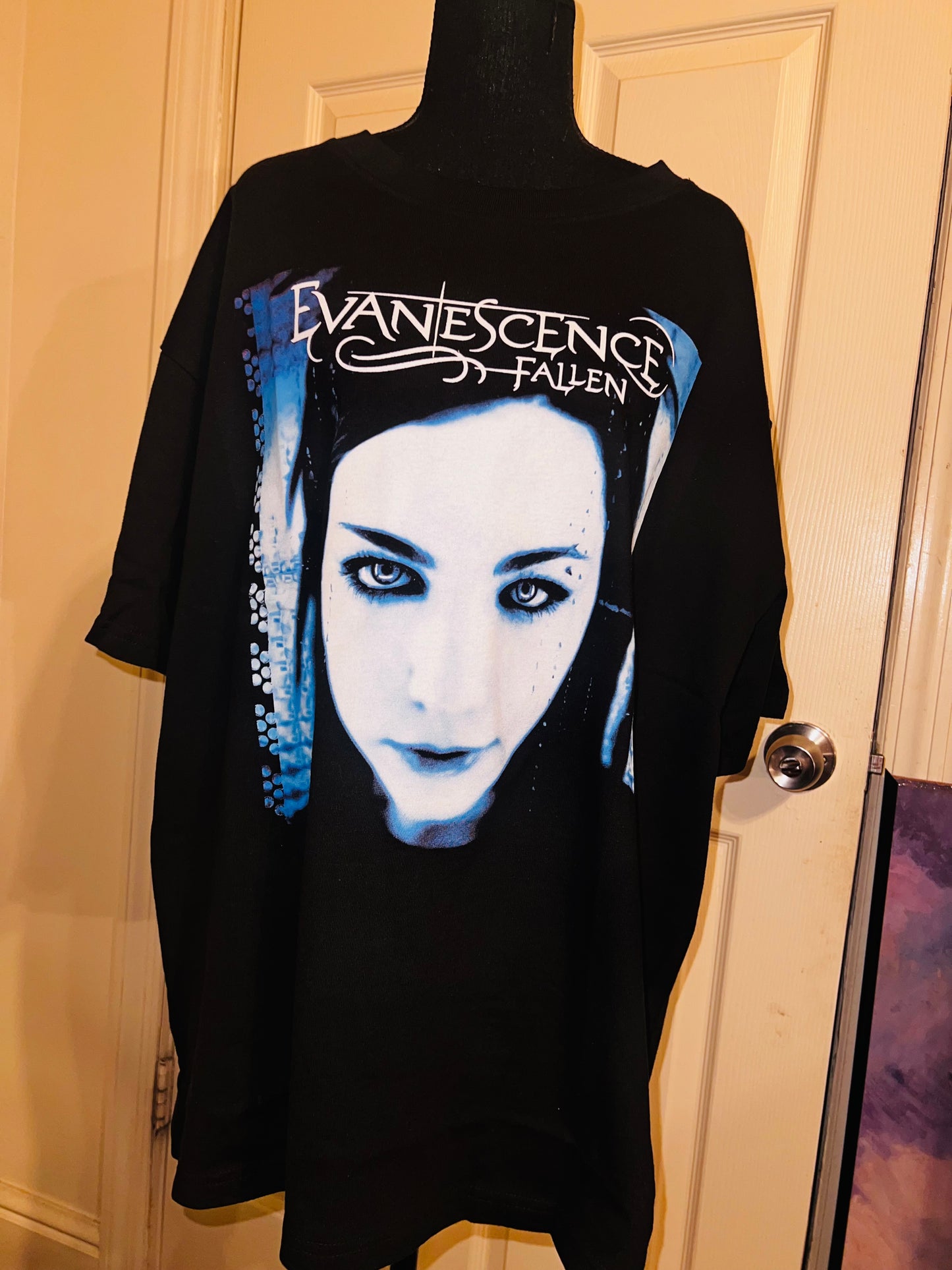 Evanescence Fallen Oversized Distressed Tee