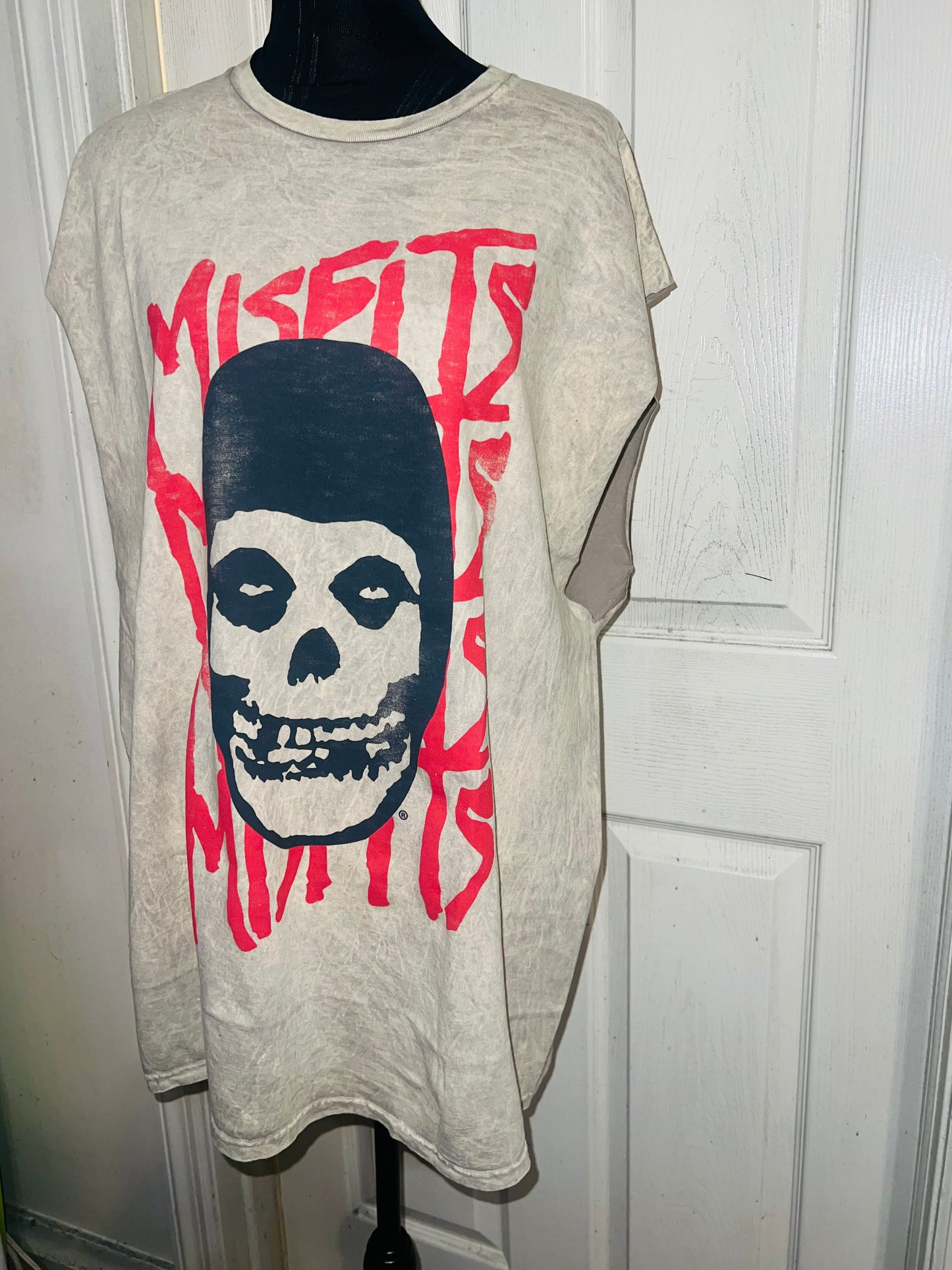 Misfits Oversized Distressed Muscle Tank