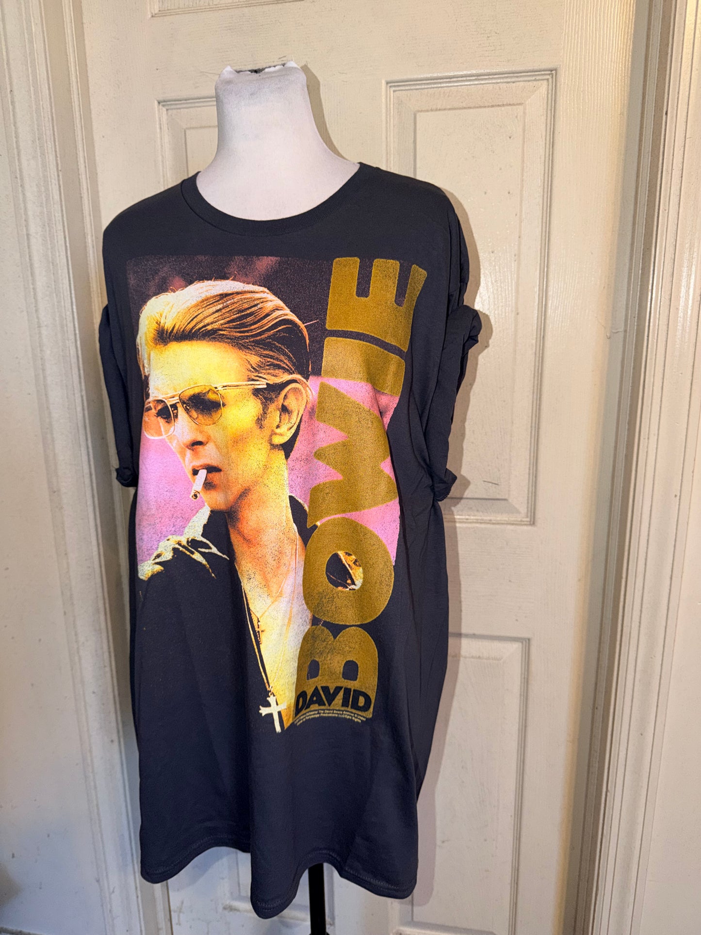 David Bowie Oversized Distressed Tee