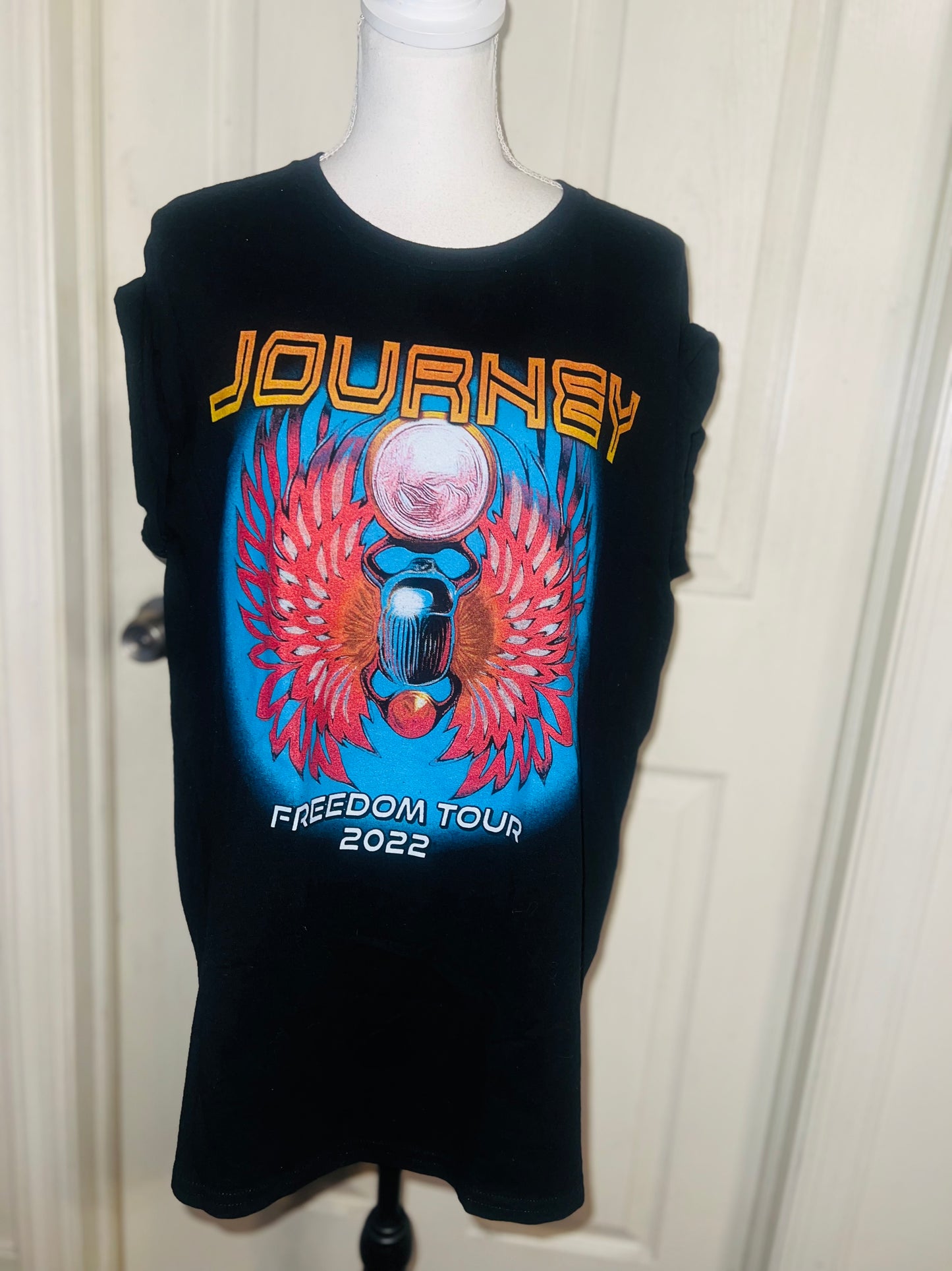 Journey (ft. Toto & Billy Idol) Oversized Distressed Tee