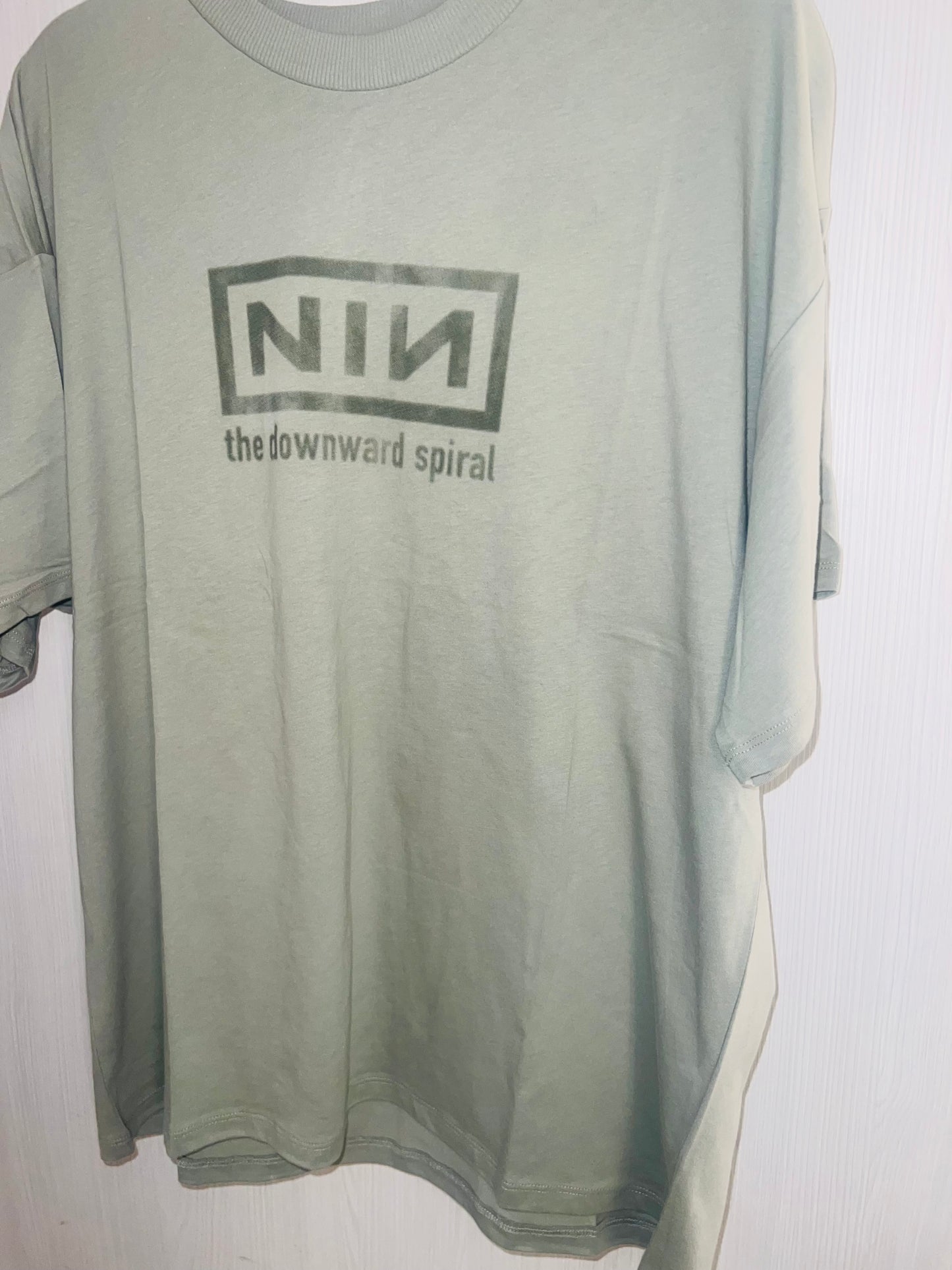 Nine Inch Nails Double Sided Oversized Distressed Tees