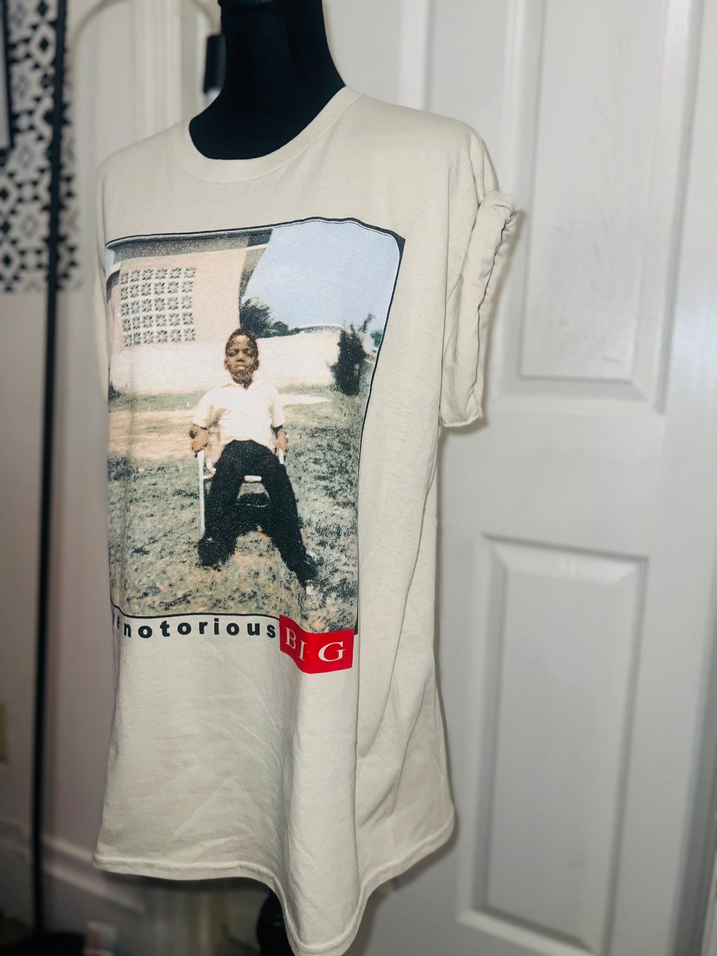 Notorious BIG Oversized Distressed Tee