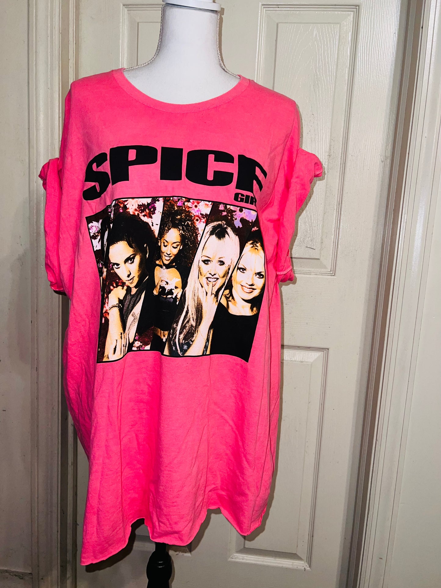 Spice Girls Oversized Distressed Tee