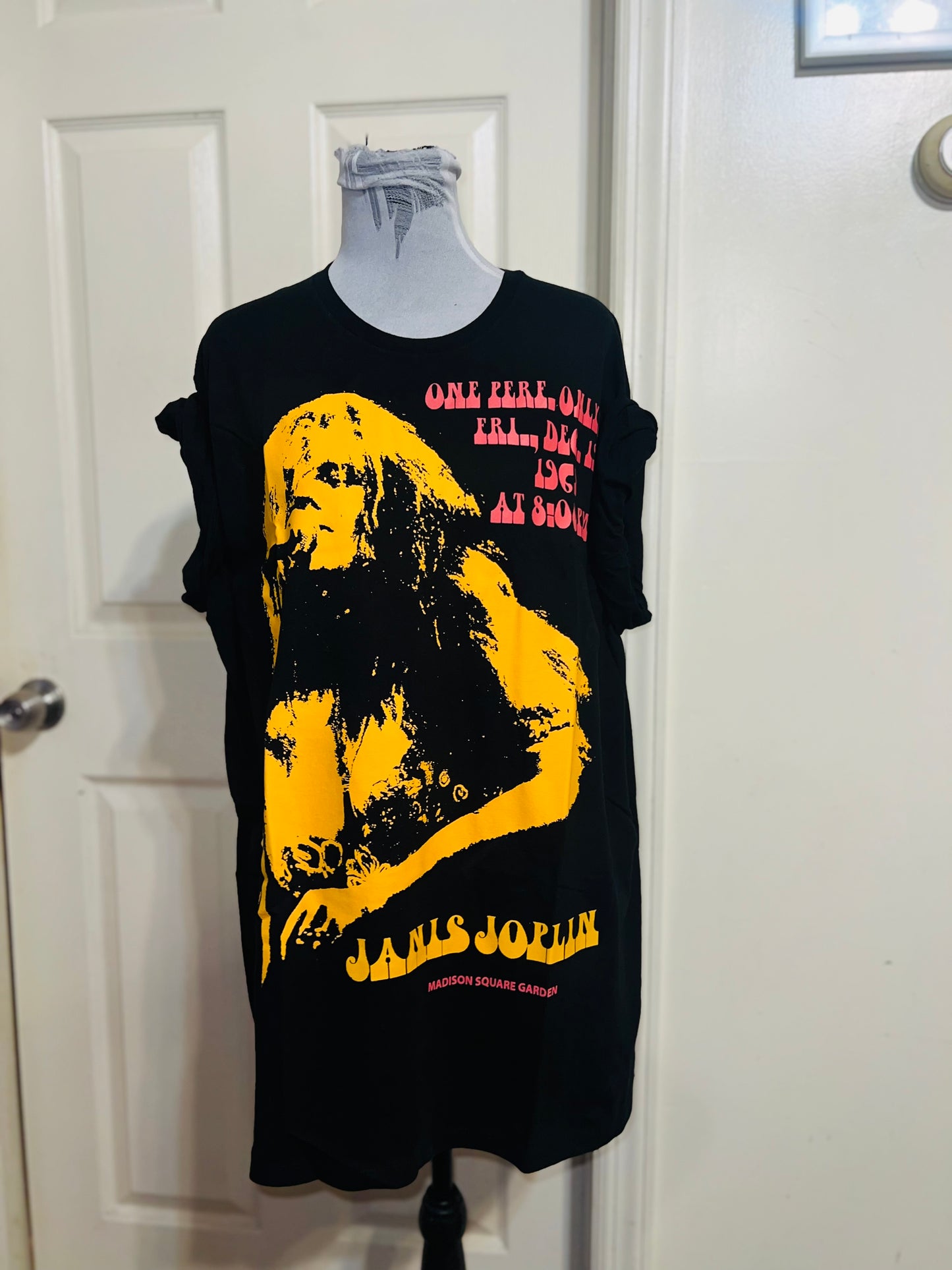 Janis Joplin Oversized Distressed Tee