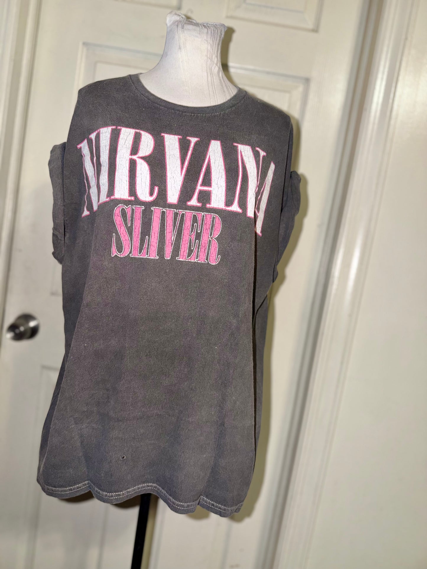 Nirvana Double Sided Oversized Distressed Tee (Copy)