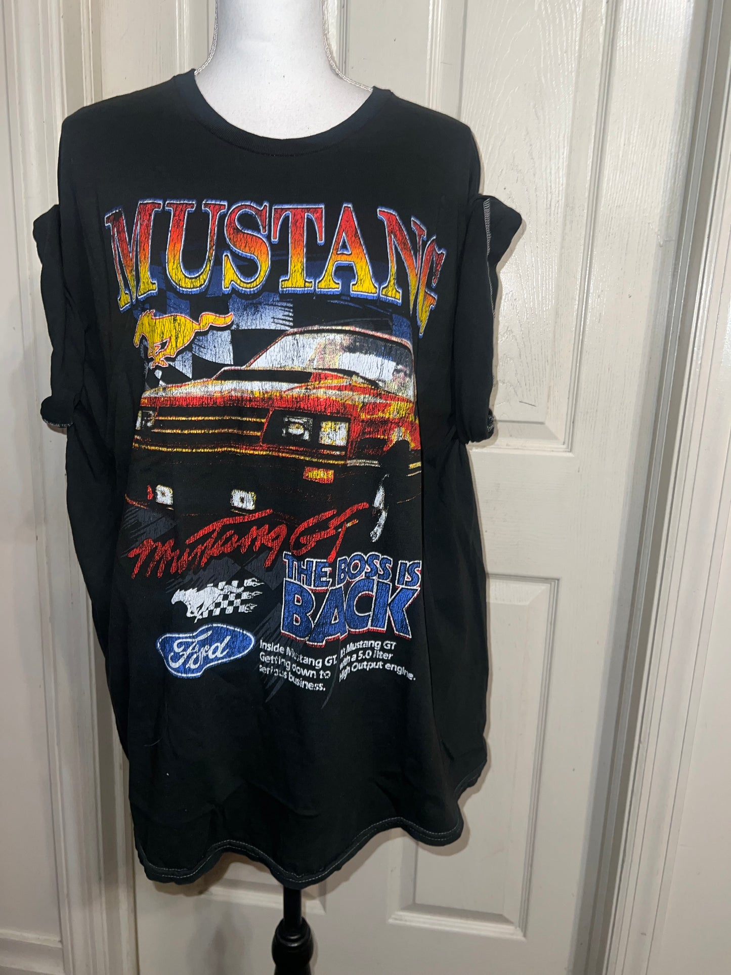 Ford Mustang Oversized Distressed Tee