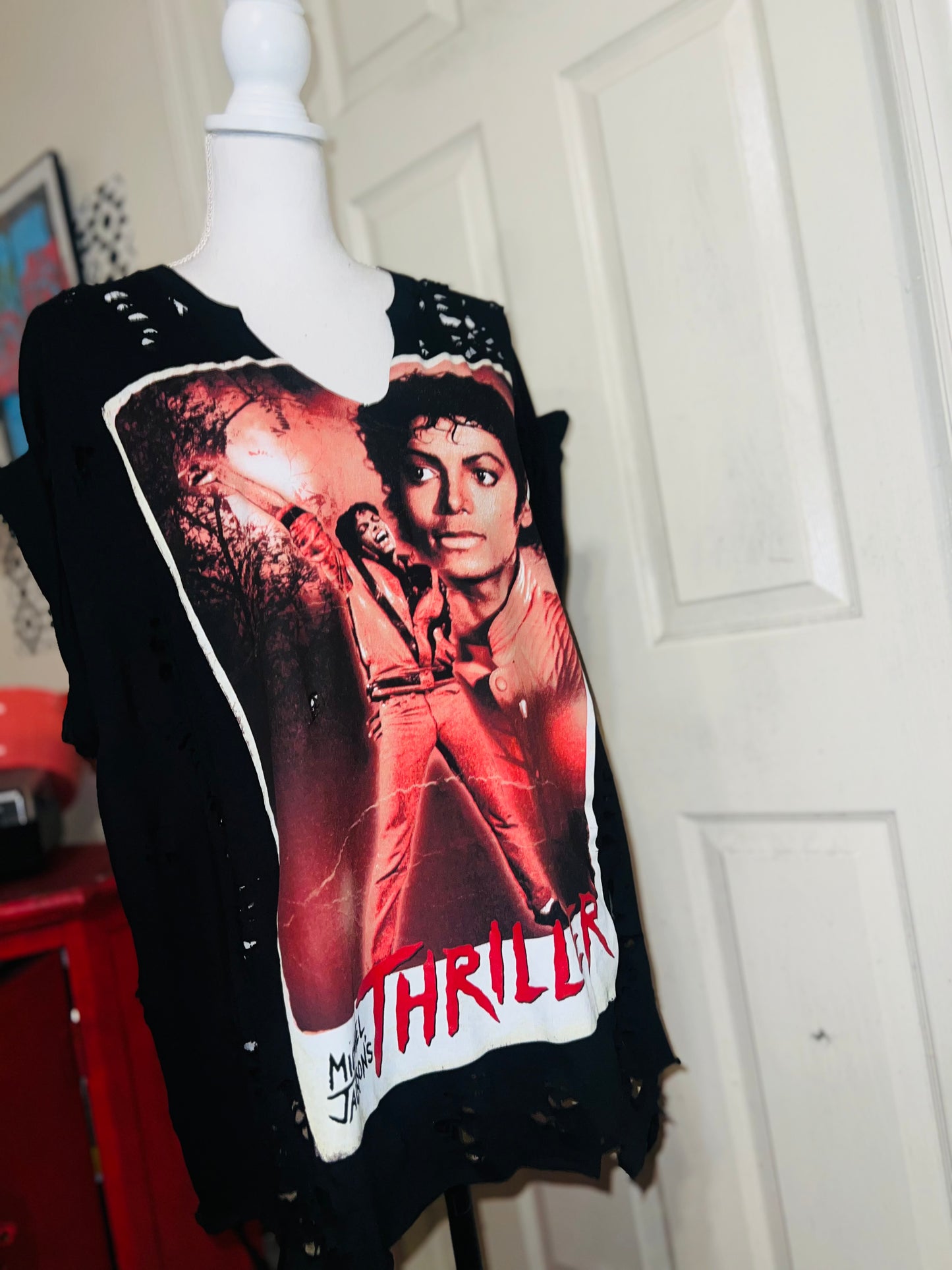 Michael Jackson Thriller Distressed Tee