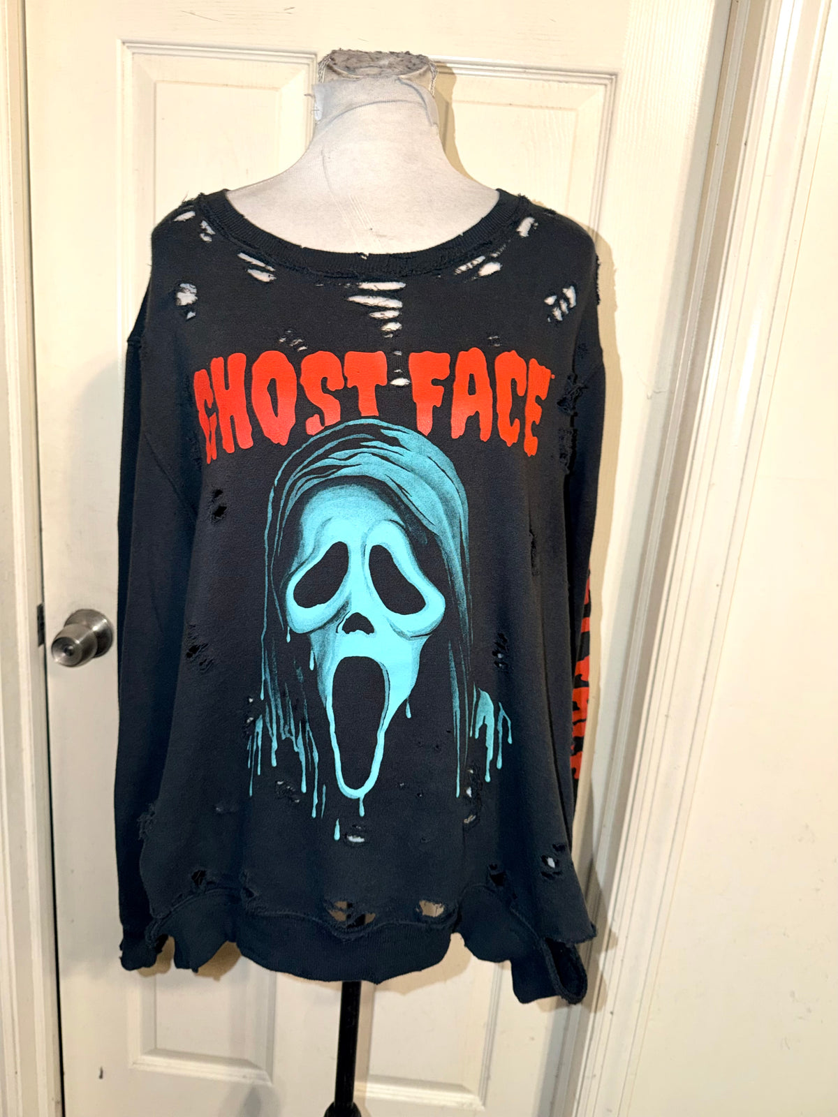 Ghostface Halloween Oversized Sweatshirt