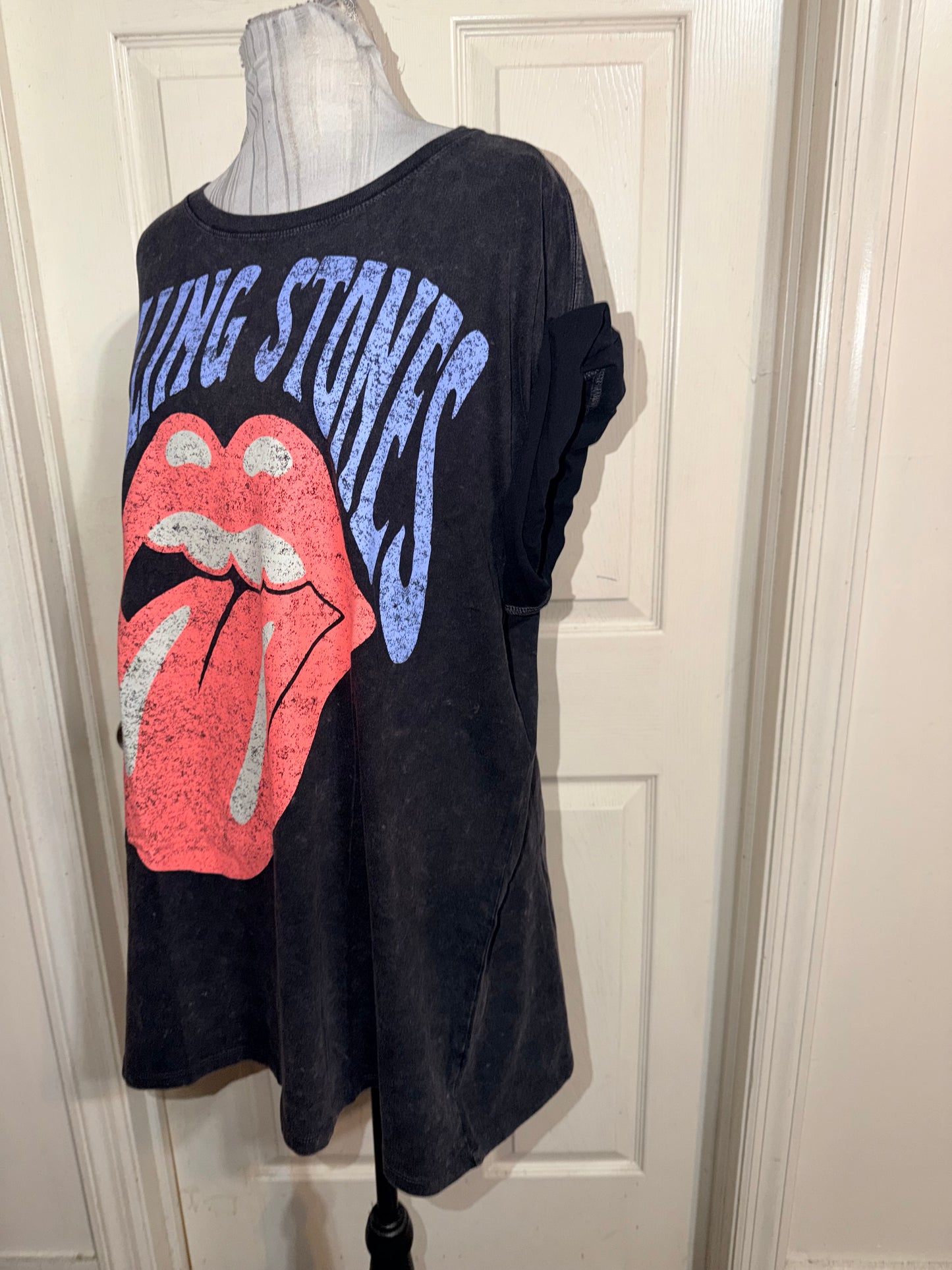 The Rolling Stones Double Sided Oversized Distressed Tee