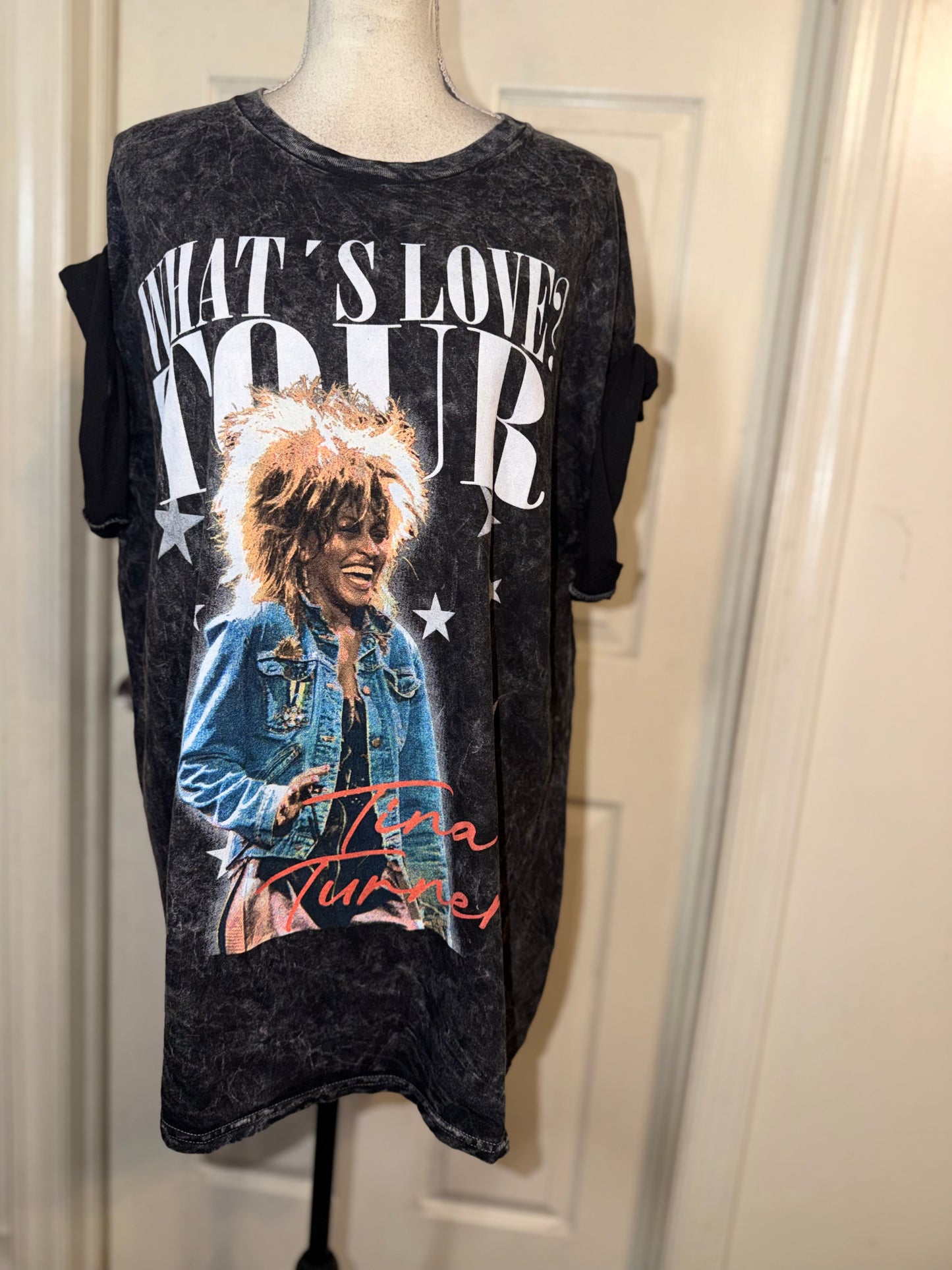 Tina Turner Double Sided Oversized Distressed Tee
