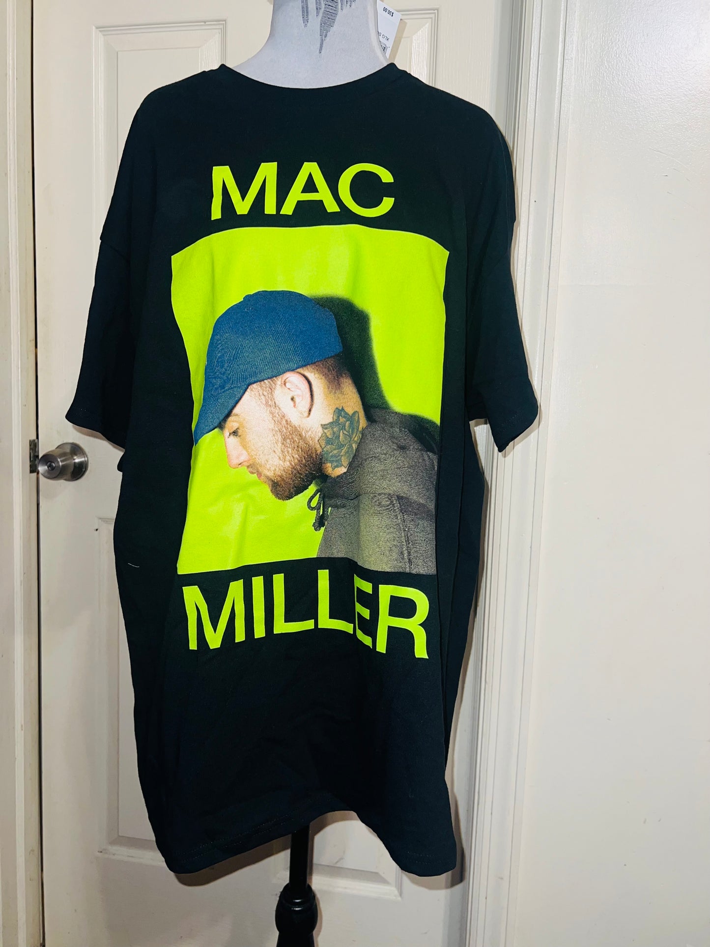 Mac Miller Oversized Distressed Tee