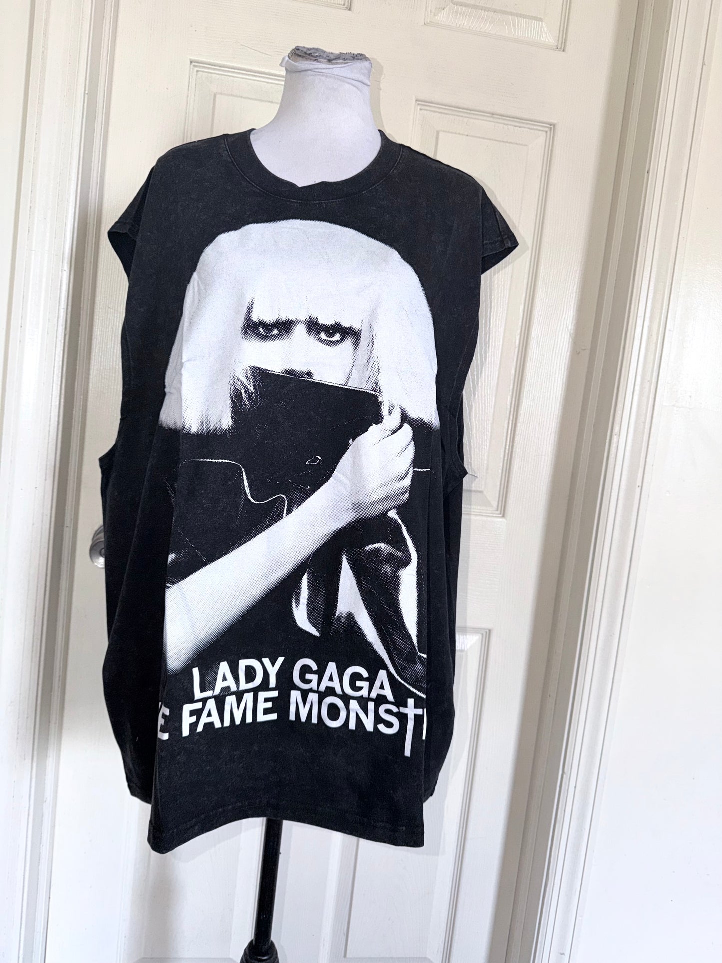 Lady Gaga Oversized Distressed Tank