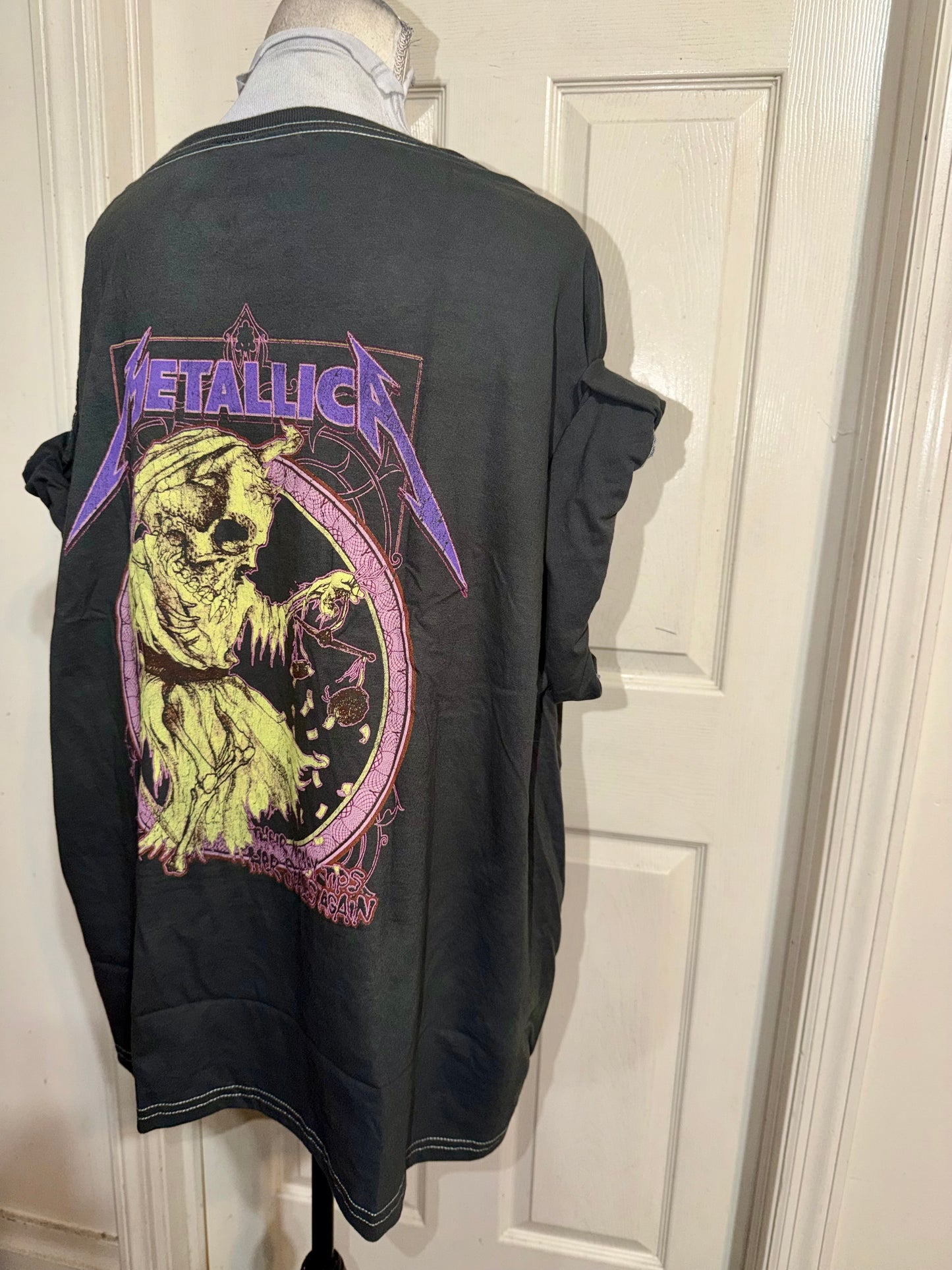 Metallica Double Sided Oversized Distressed Tee