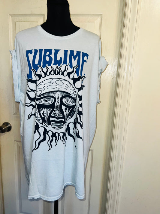 Sublime Double Sided Oversized Distressed Tee