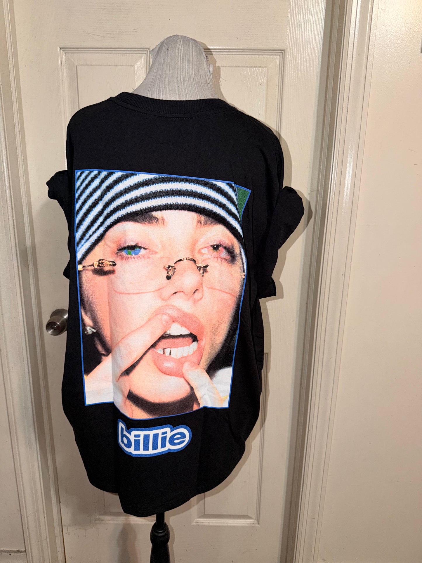Billie Eilish Double Sided Oversized Distressed Tee