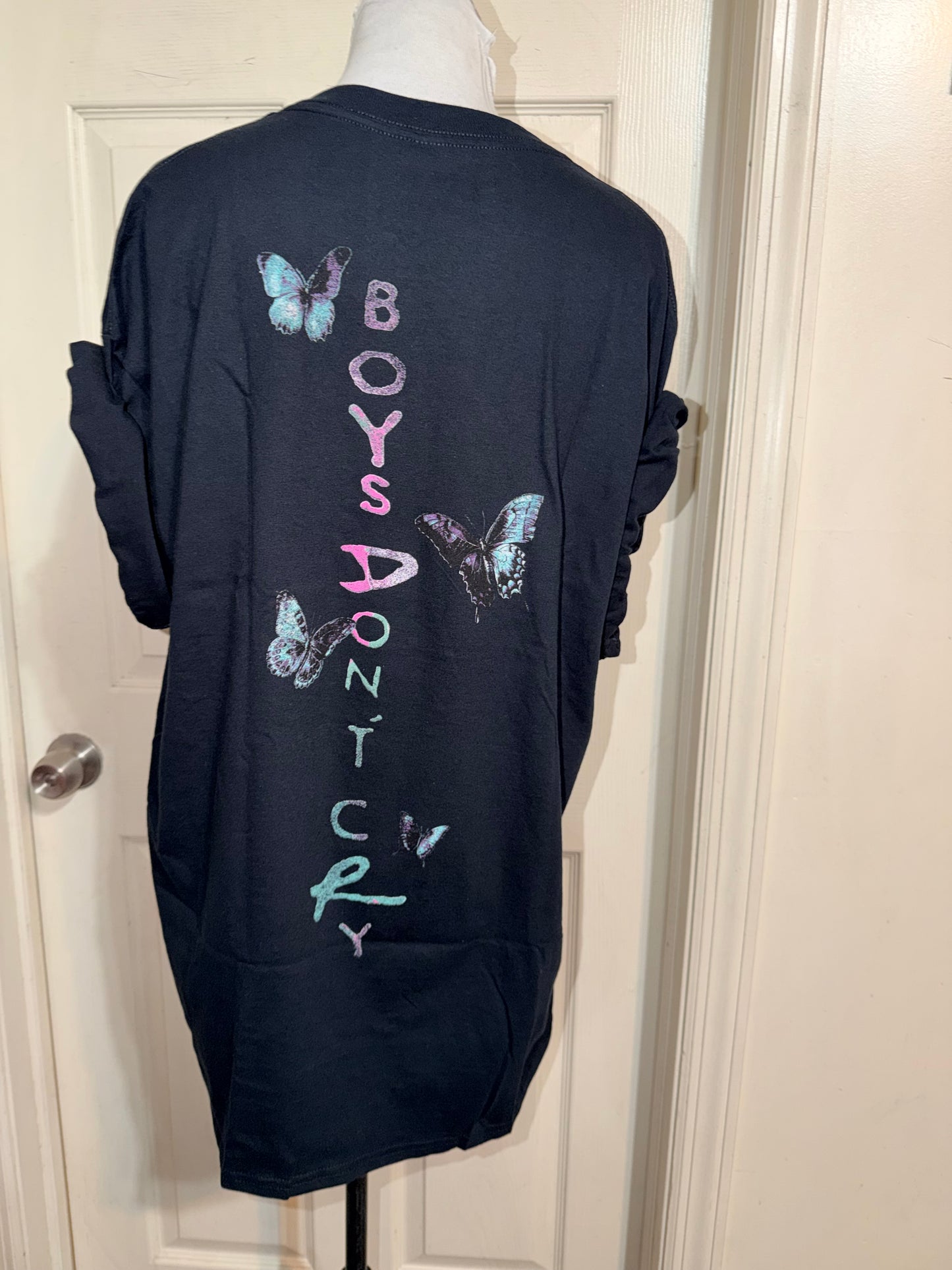 The Cure Double Sided Oversized Distressed Tee