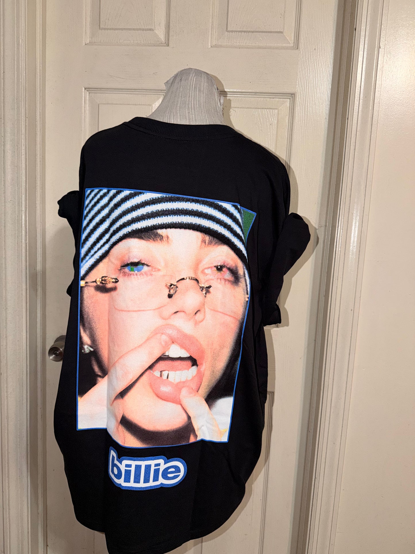 Billie Eilish Double Sided Oversized Distressed Tee