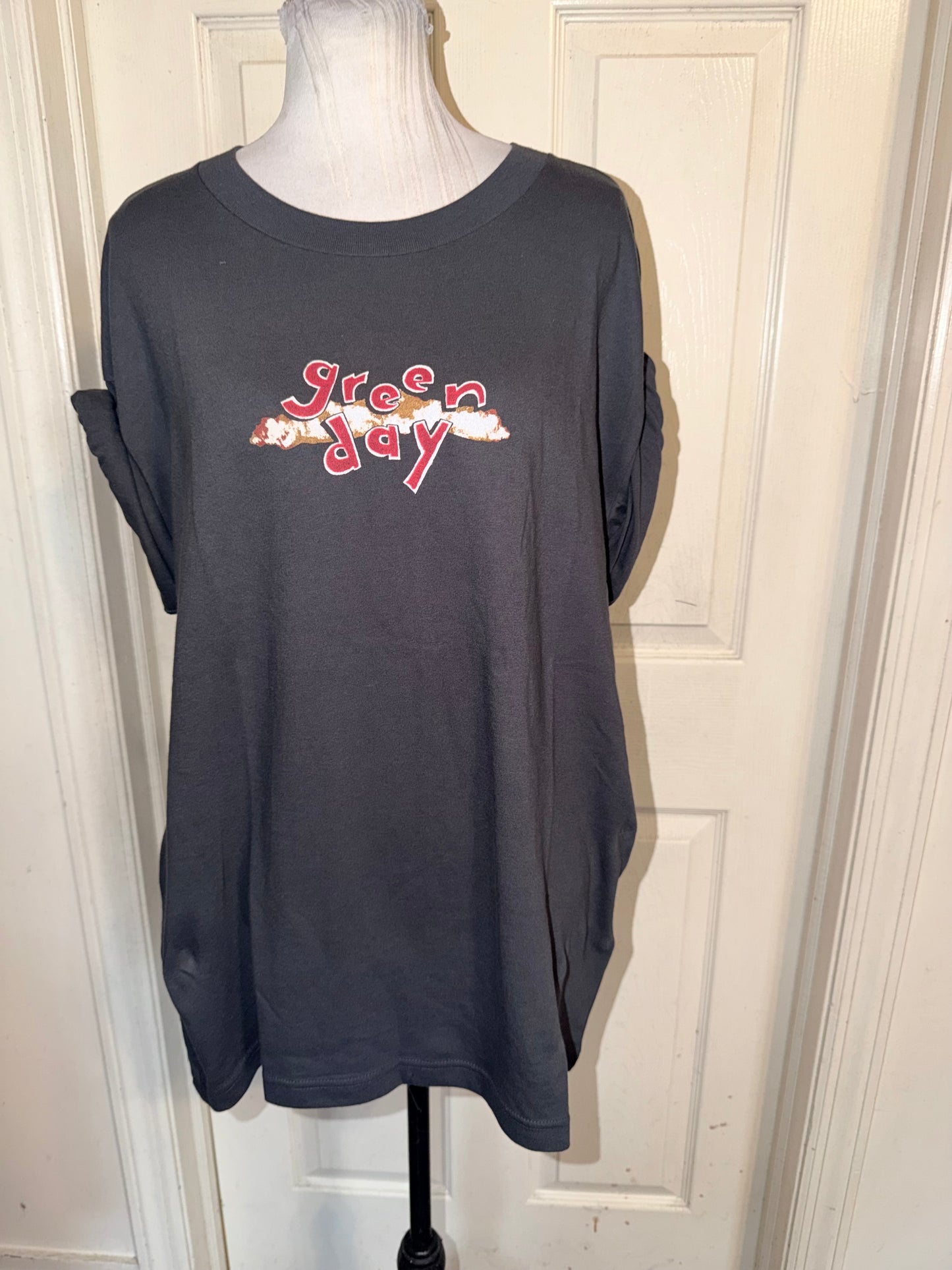 Green Day Double Sided Oversized Tee