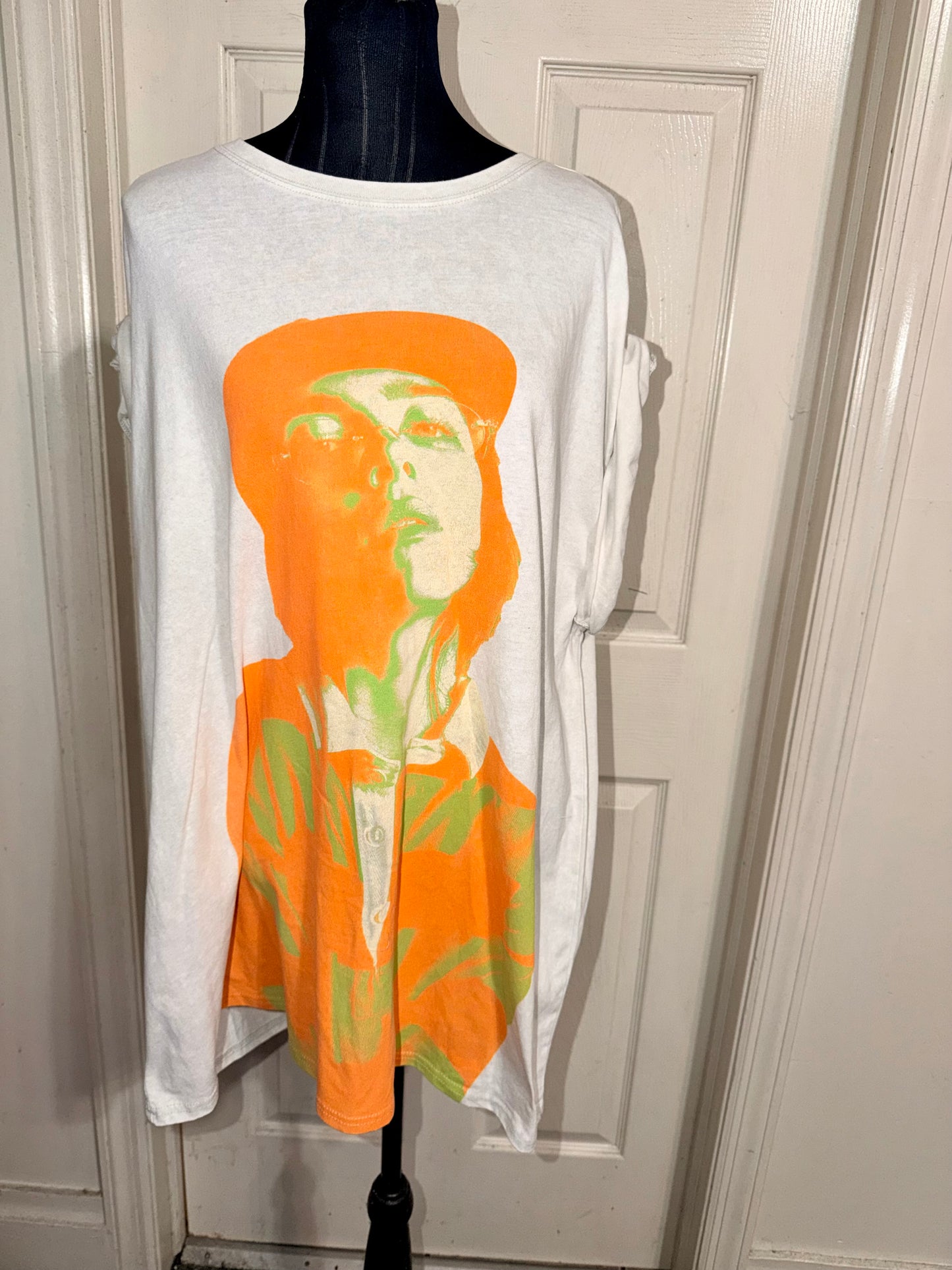 Billie Eilish Double Sided Oversized Distressed Tee