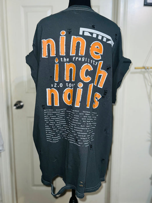 Nine Inch Nails Oversized Distressed Tee