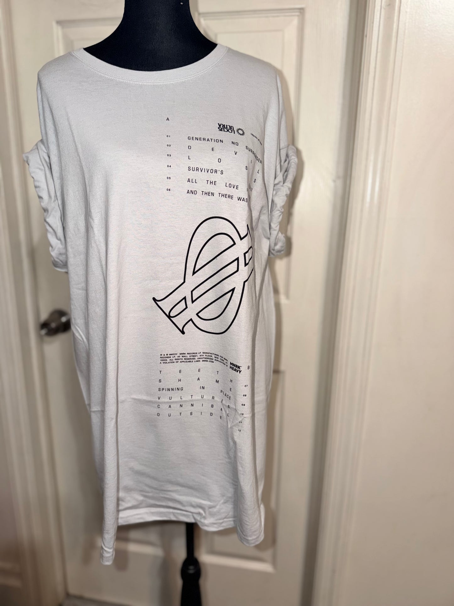 Underoath Double Sided Oversized Distressed Tee