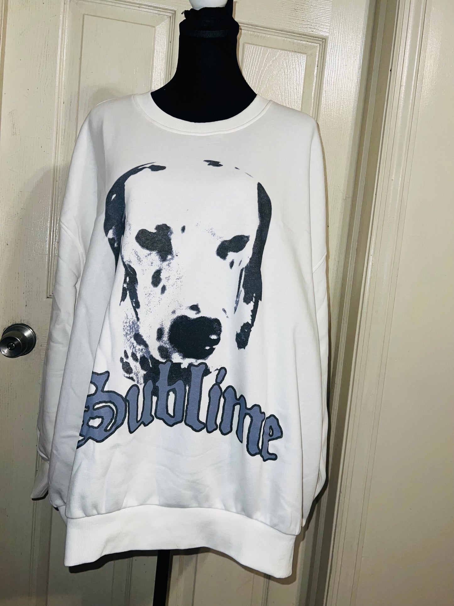 Sublime Oversized Distressed Sweatshirt