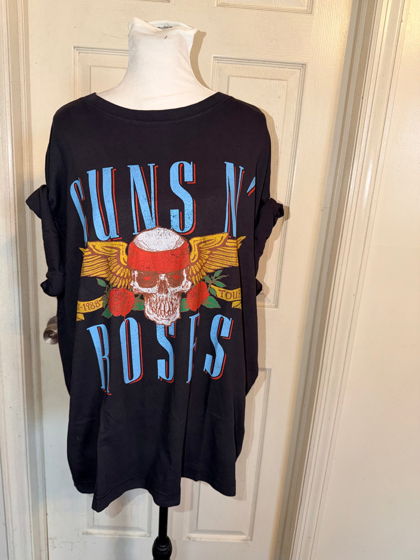 Guns N’ Roses Double Sided Oversized Distressed Tee