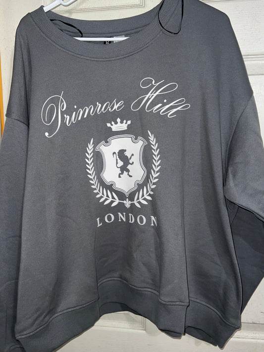 London Primrose Hill Oversized Distressed Sweatshirt