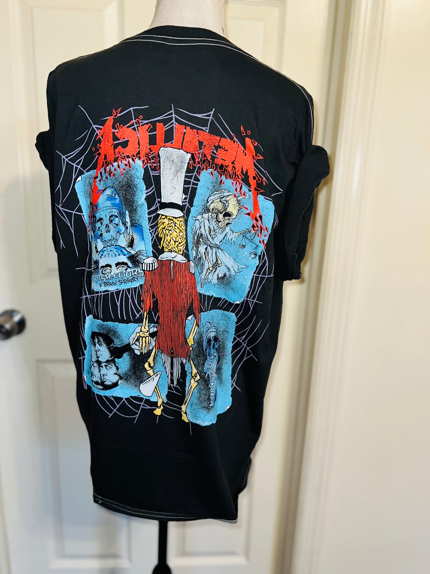 Metallica Double Sided Oversized Distressed Tee