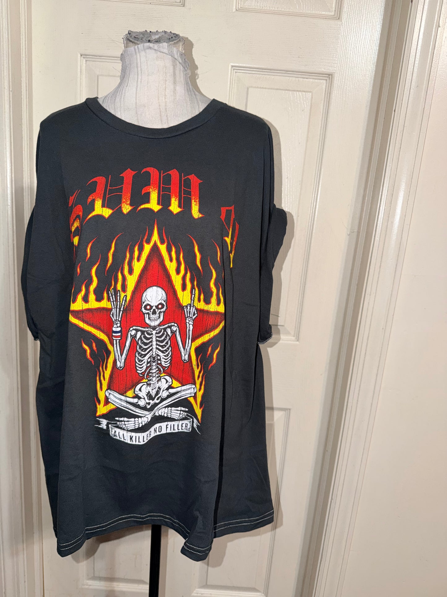 Sum 41 Double Sided Oversized Distressed Tee