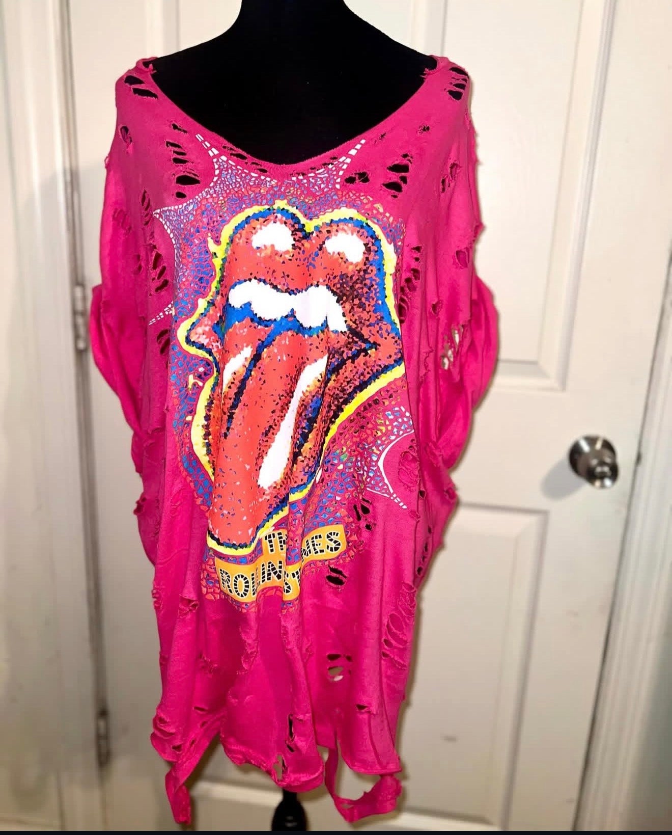 The Rolling Stones Oversized Distressed Tee