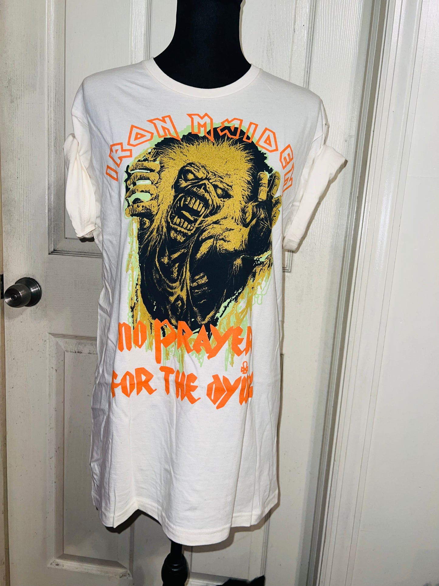 Iron Maiden Oversized Distressed T-Shirt