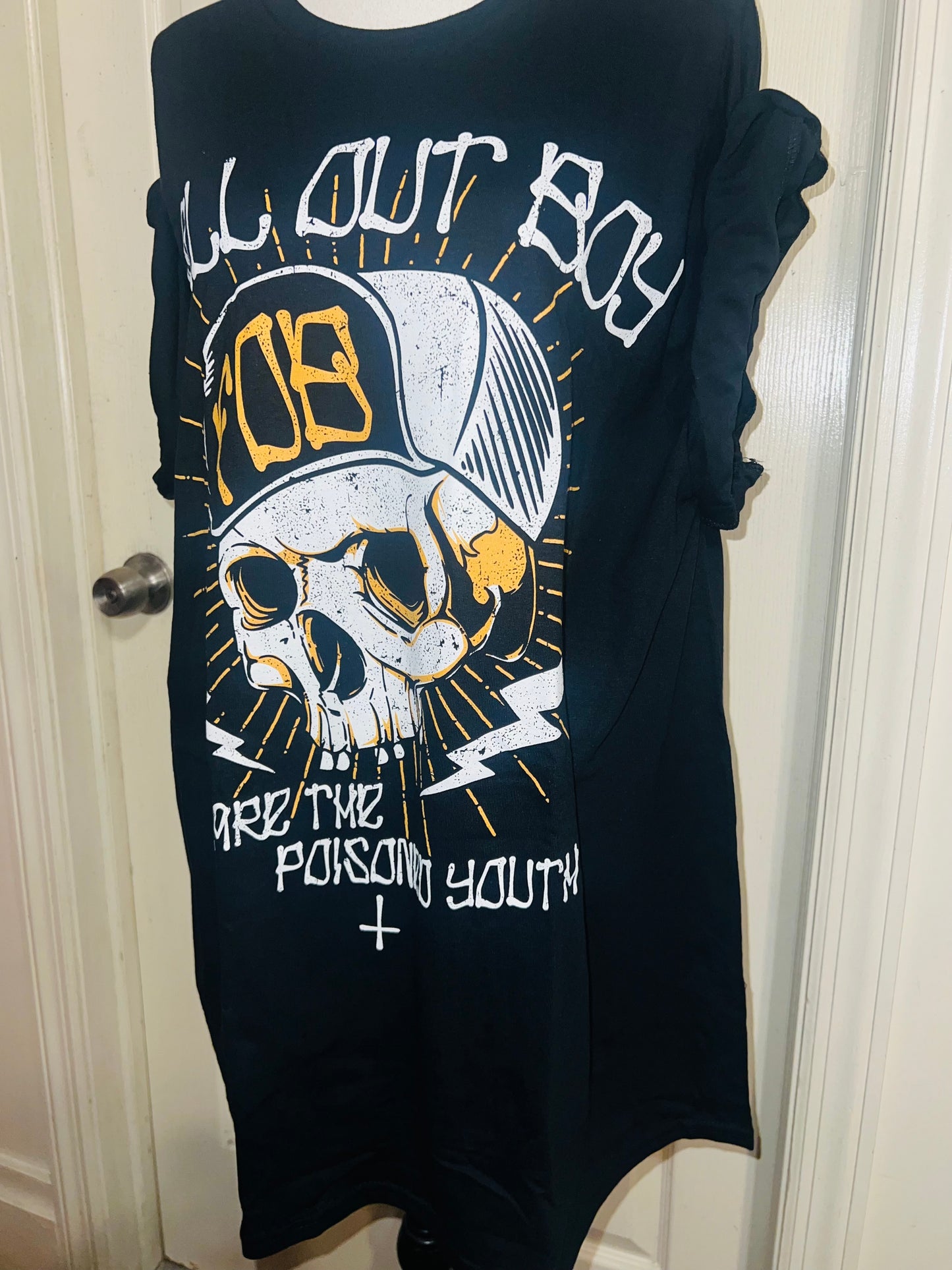 Fall Out Boy Oversized Distressed Tee