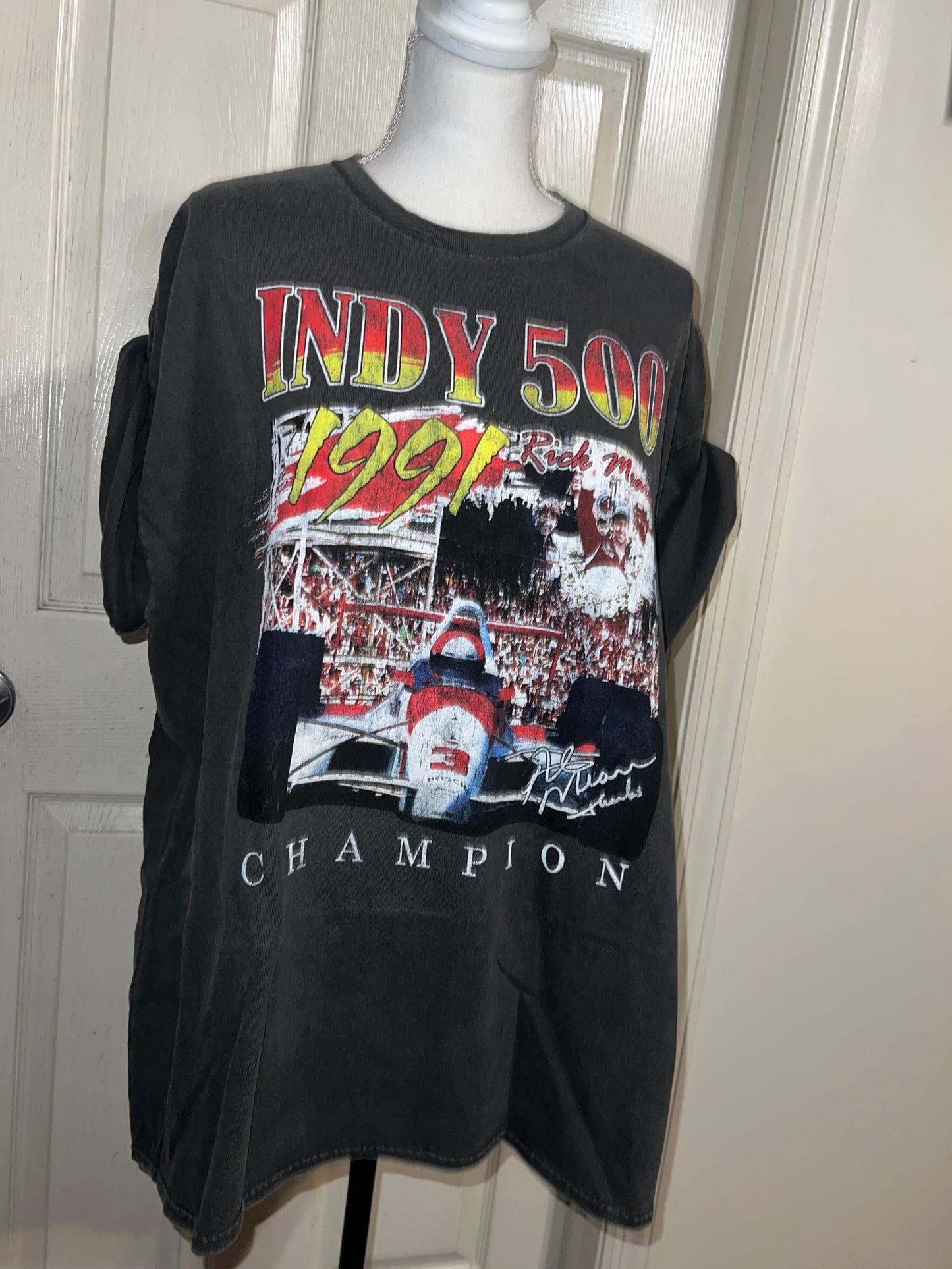 Indy 500 Oversized Distressed Tee