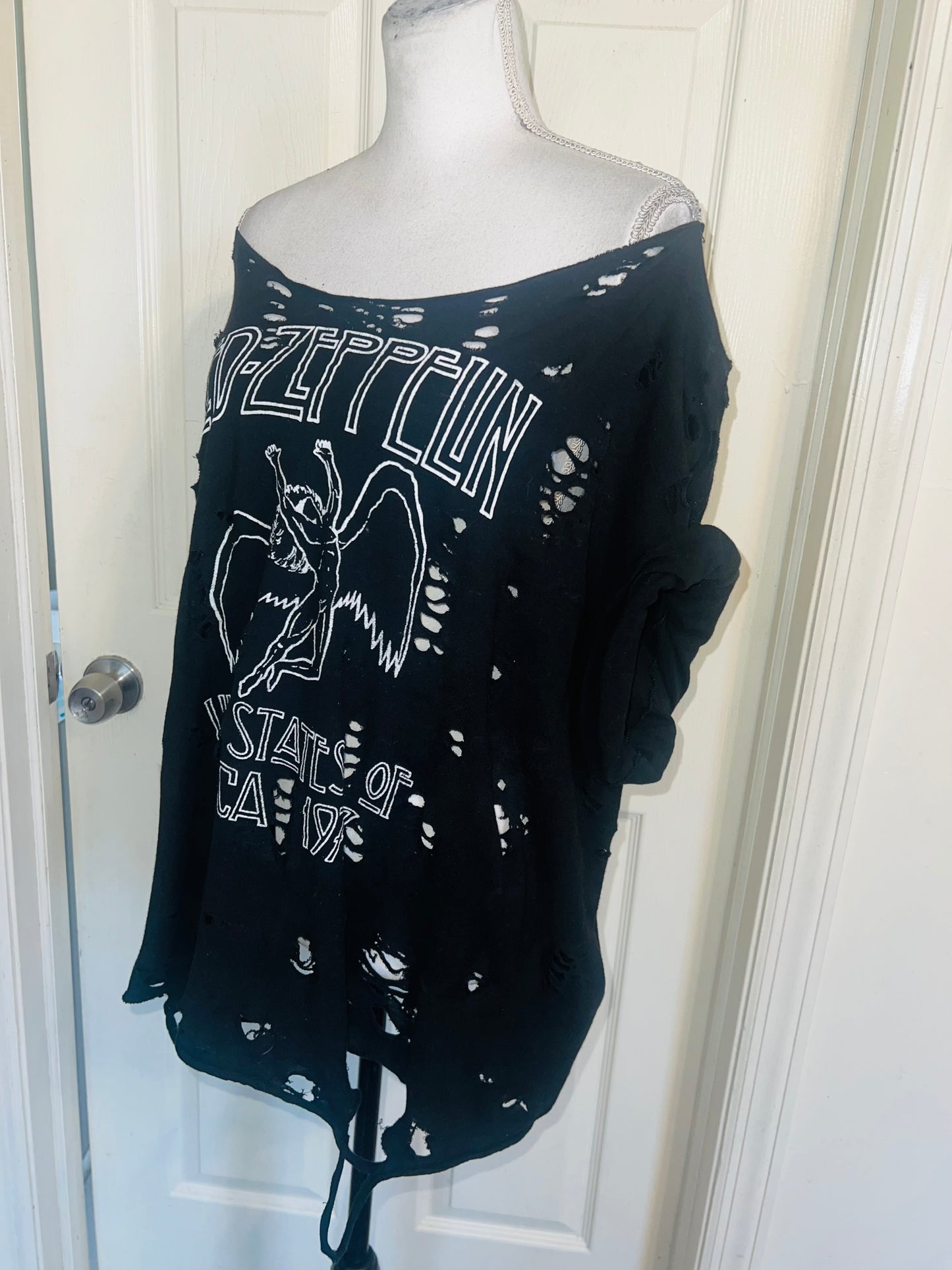 Led Zeppelin OFTS Oversized Distressed Tee (as is)