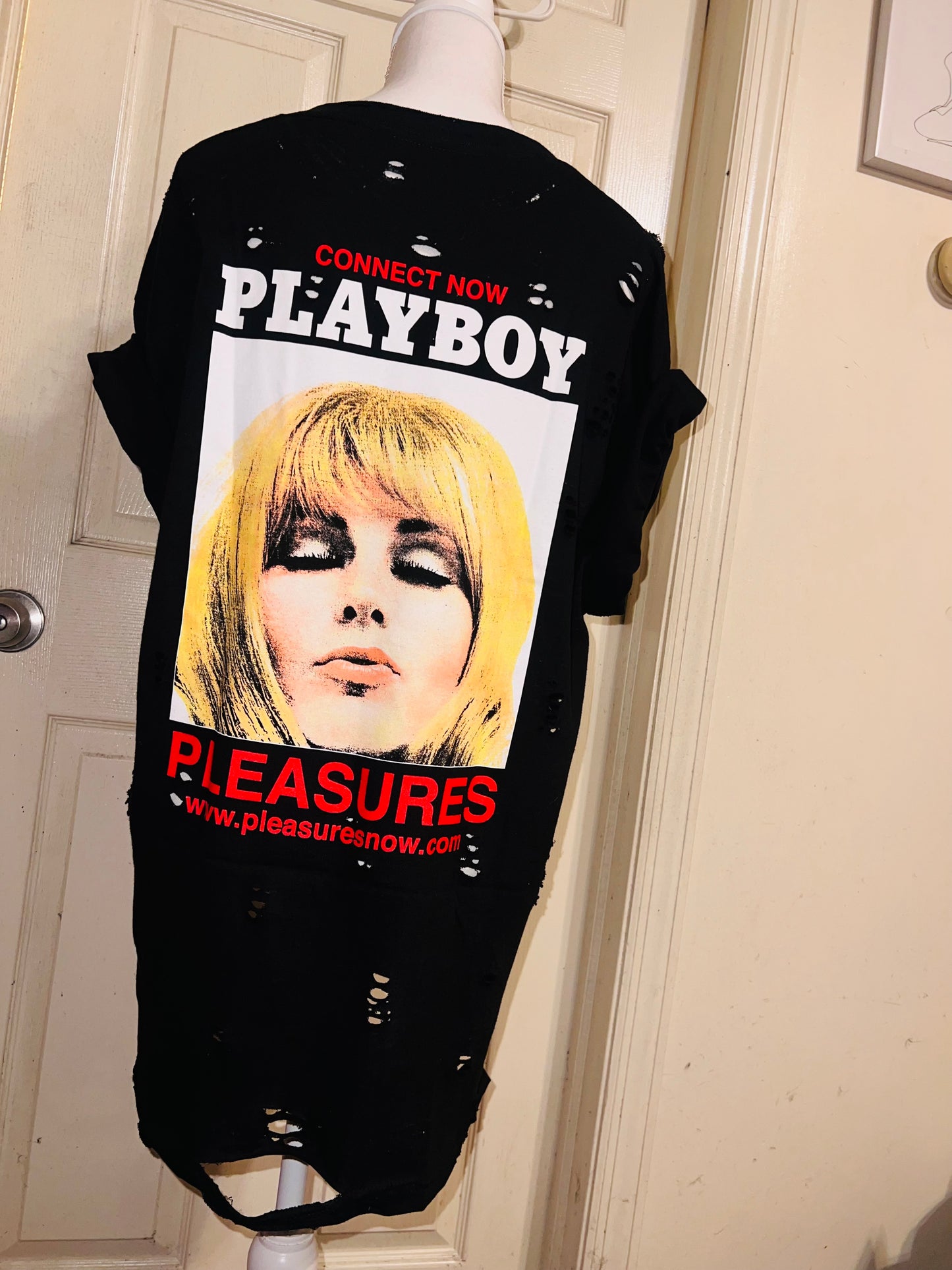 Playboy Oversized Distressed Tee