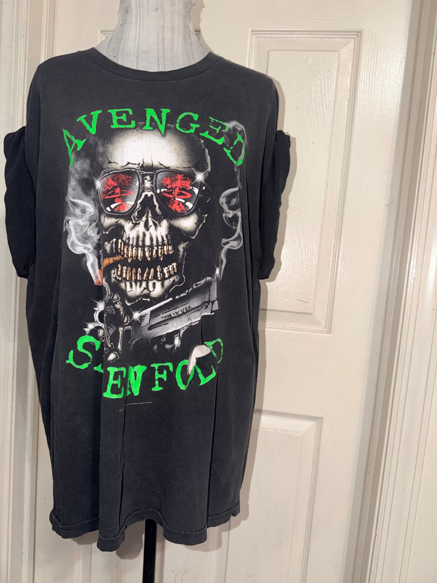 Avenged Sevenfold Vintage Oversized Distressed Tee