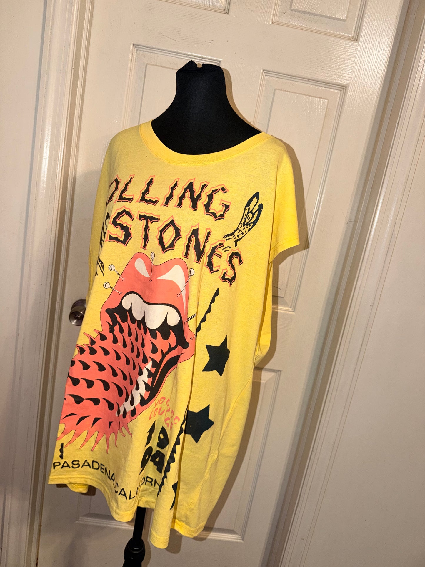 The Rolling Stones Oversized Distressed Tank