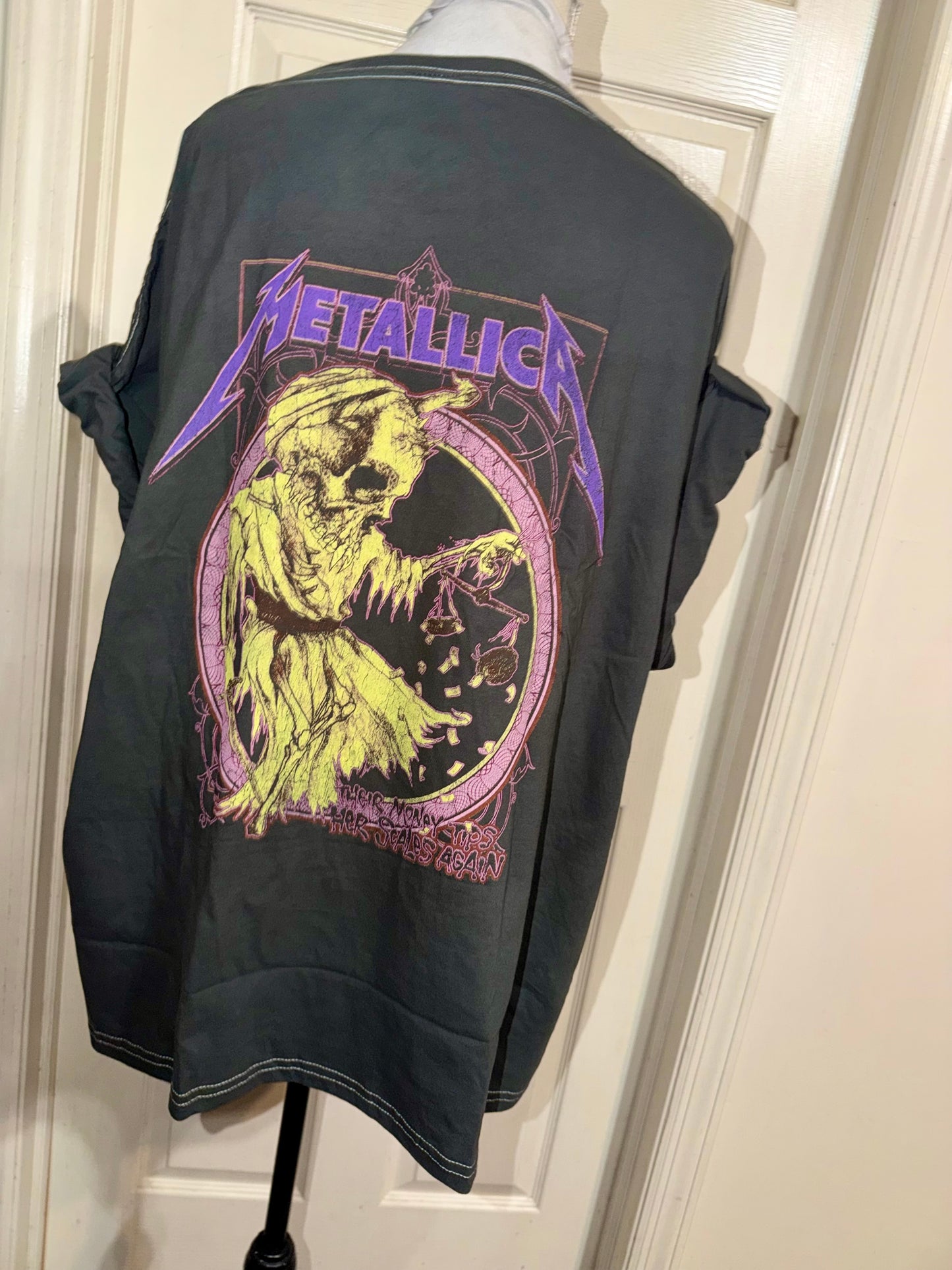 Metallica Double Sided Oversized Distressed Tee