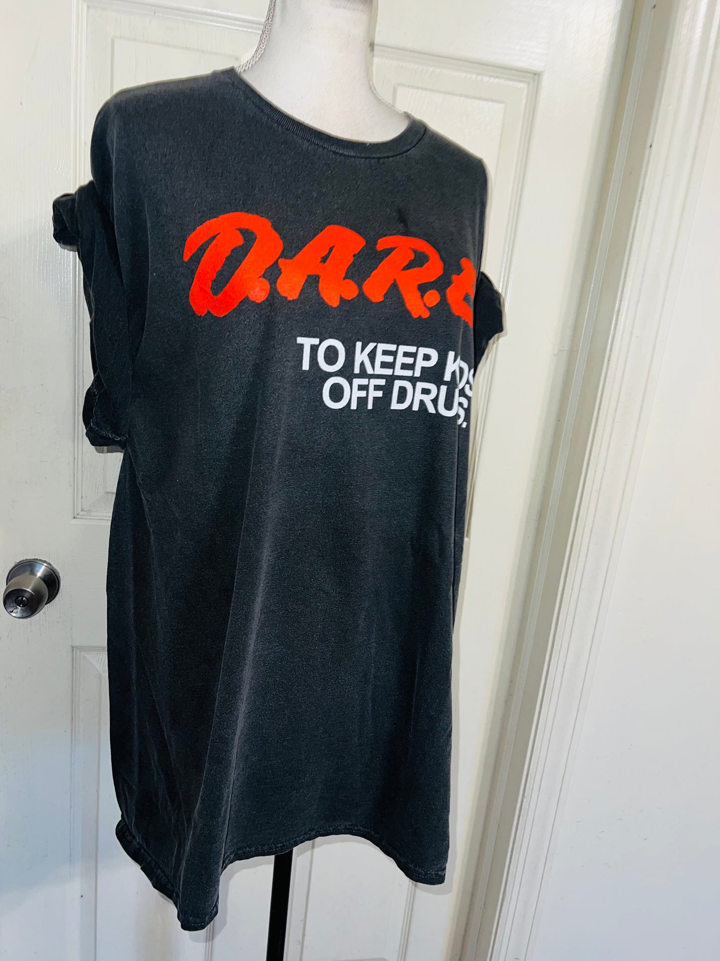 D.A.R.E. Oversized Distressed Tee
