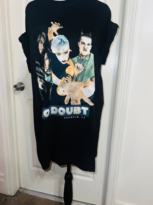 No Doubt Oversized Distressed Tee
